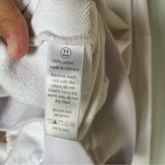 Drew House Mascot White Hoodie Size Medium - Picture 9 of 9